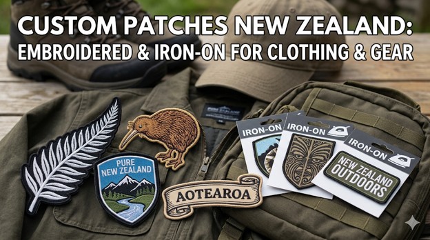Custom Patches New Zealand: Embroidered & Iron-On for Clothing & Gear