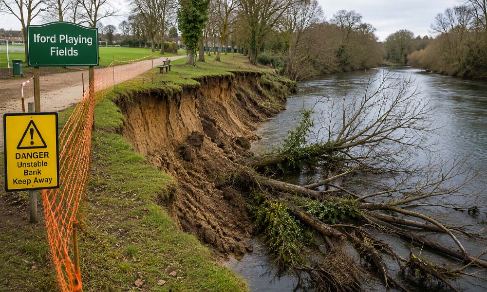 Riverbank Collapse Iford Playing Fields: A Surprising Event That Shocked Local Residents
