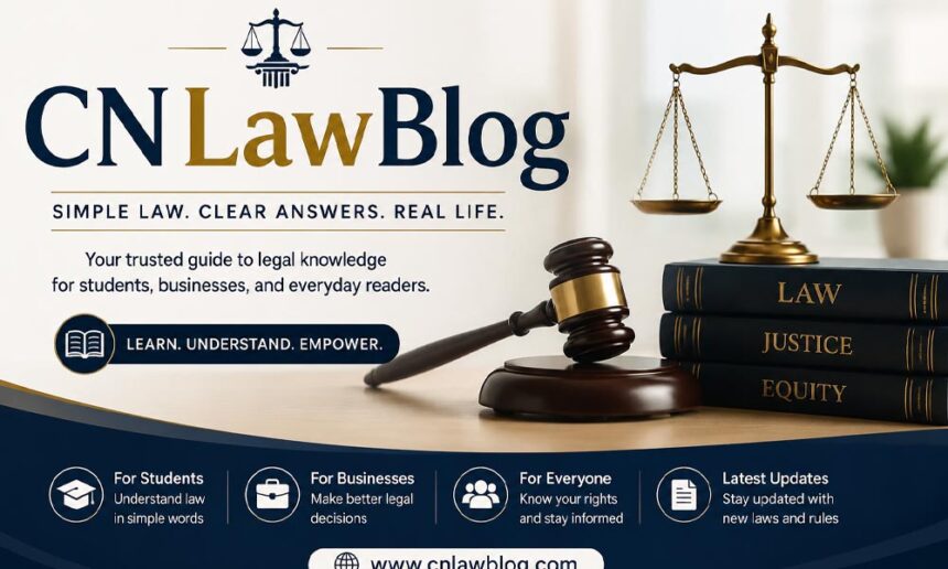 CNLawBlog: The Easy Legal Guide for Students, Businesses, and Everyday Readers