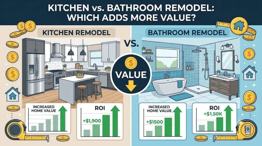 Kitchen vs. Bathroom Remodel